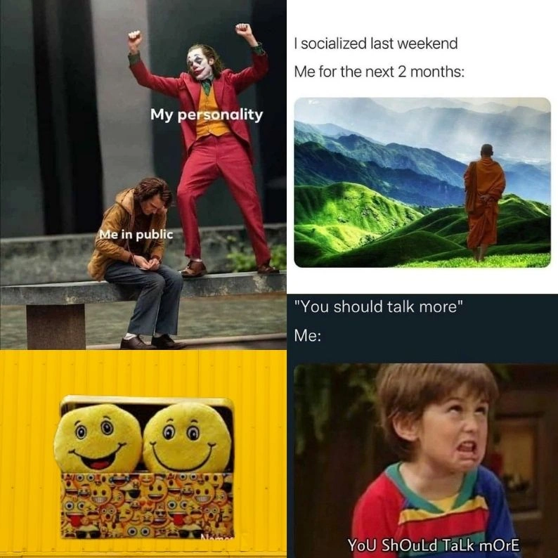 funny introvert memes