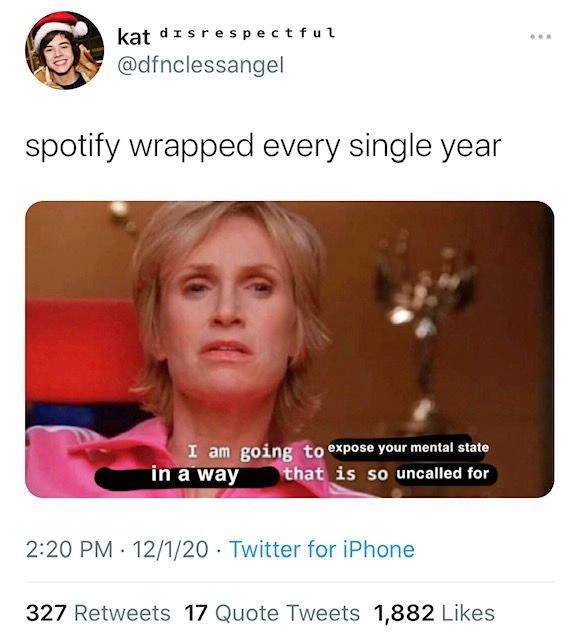Spotify Wrapped Meme