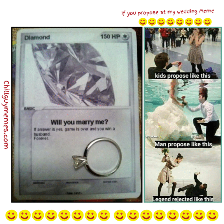 if you propose at my wedding meme