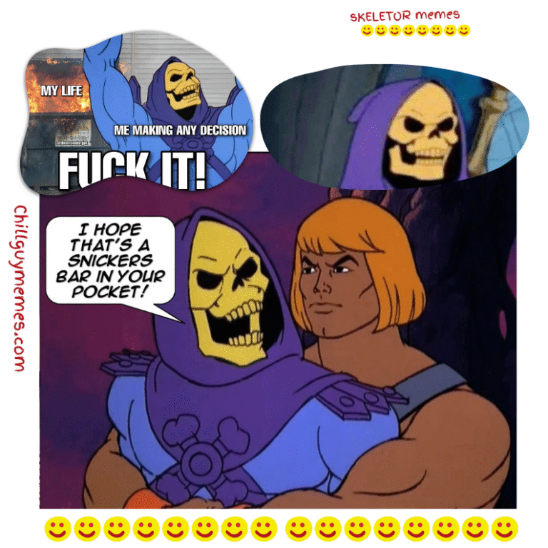 Skeletor Meme!! Funniest Viral Memes on Chill Guy Memes